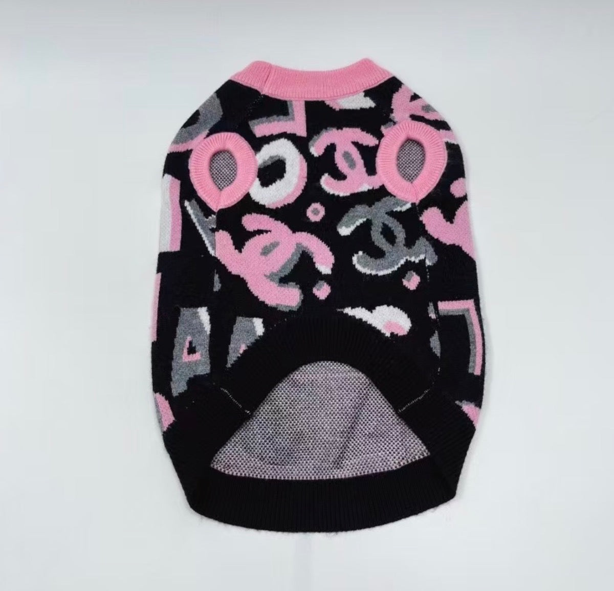 Luxe Pink and Black Sweater
