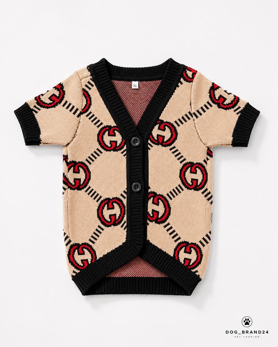 Luxury Dog Sweater - Beige