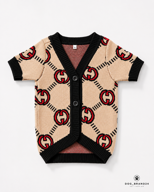 Luxury Dog Sweater - Beige